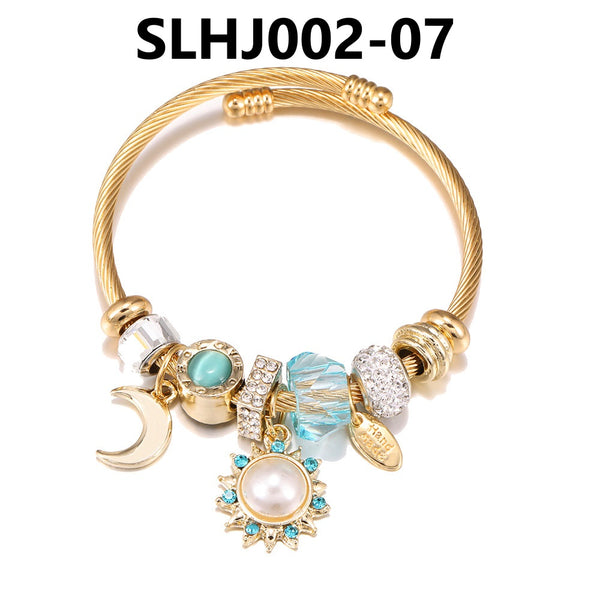 Stainless Steel Charm Bracelet