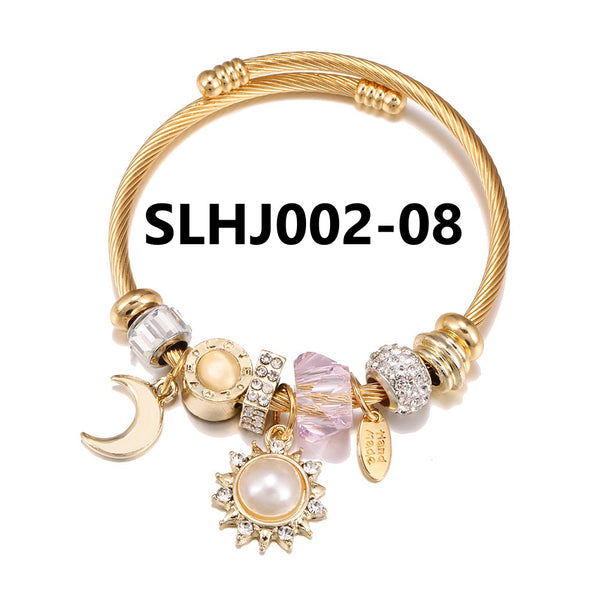 Stainless Steel Charm Bracelet