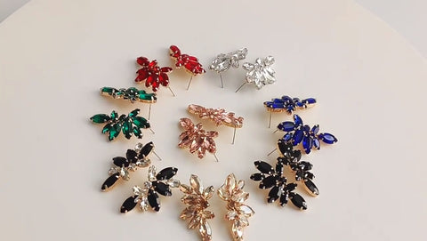Glass Shiny Wings Earrings
