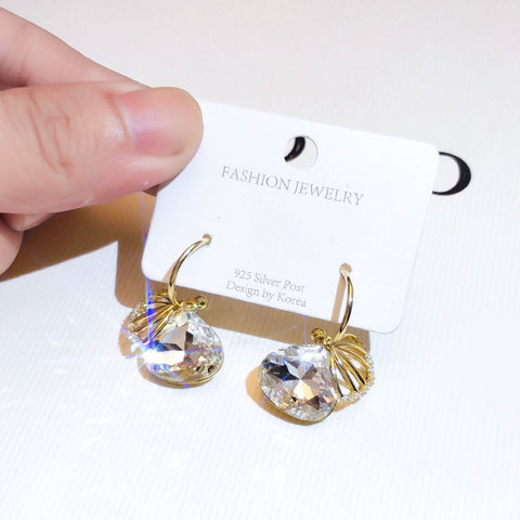 Geometric Crystal Earrings