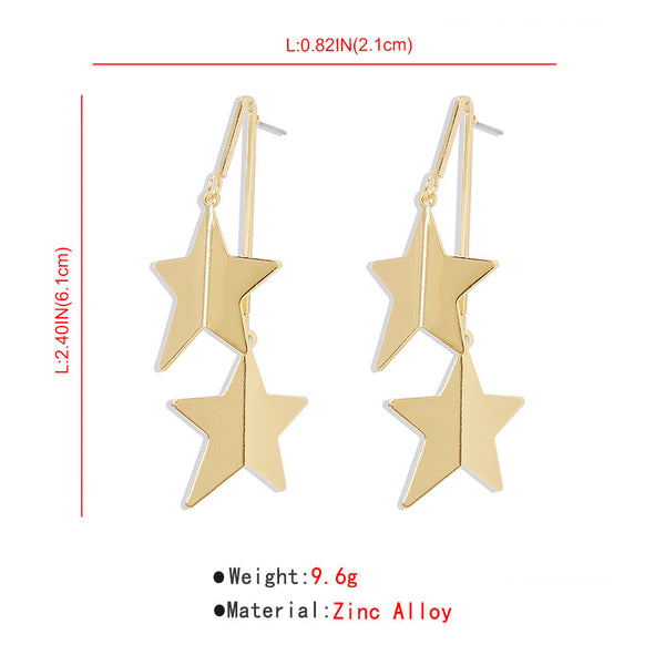 Double Stars Earrings