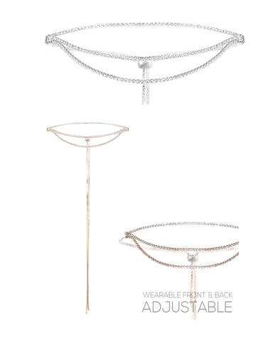 3 Layer Slider Backdrop Necklace