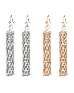 2mm Tube 40mm Length Earrings