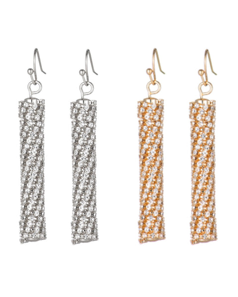 2mm Tube 40mm Length Earrings