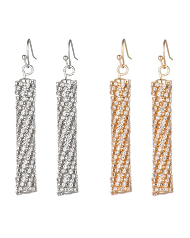 2mm Tube 40mm Length Earrings