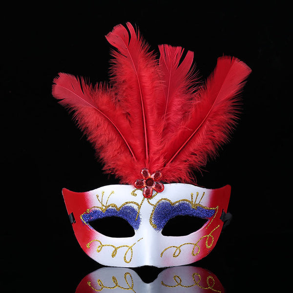 Feather White Mask