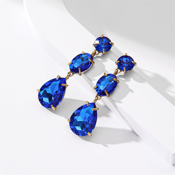 Diamond Long Drop Earrings