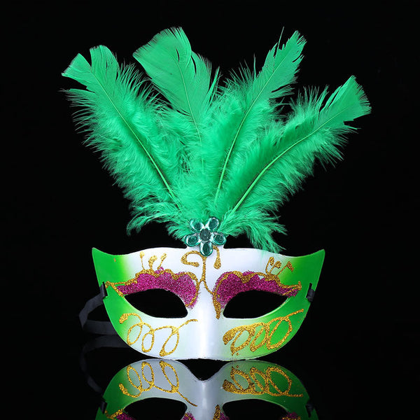 Feather White Mask