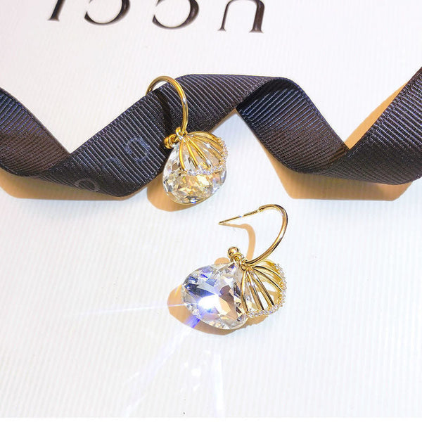 Geometric Crystal Earrings