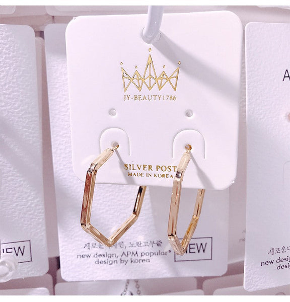 Geometric Hoop Earrings
