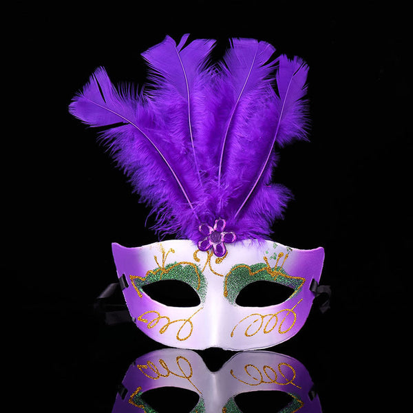 Feather White Mask