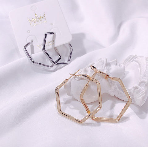 Geometric Hoop Earrings