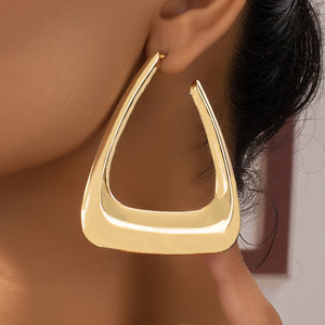 Geometric Triangle  Earrings