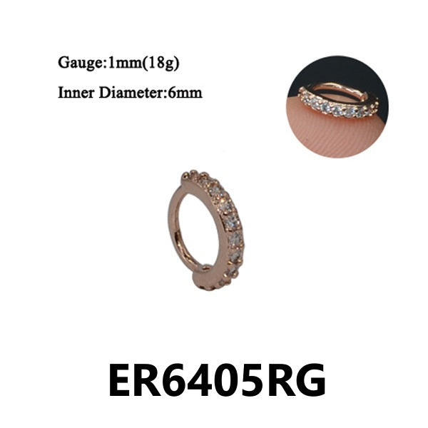 Zircon Ear Clips