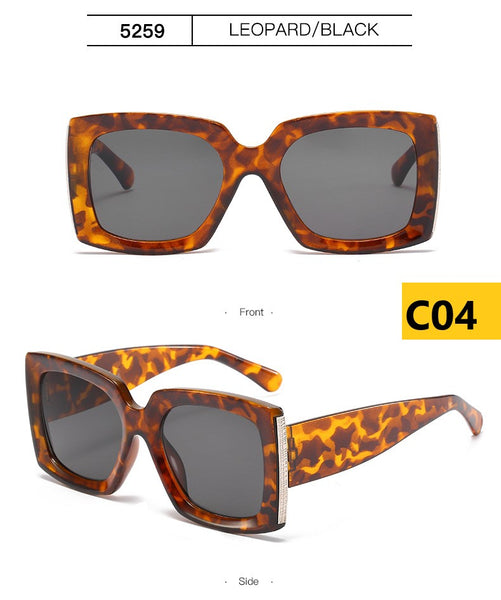 Square Oversized Retro Sunglasses