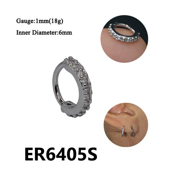 Zircon Ear Clips