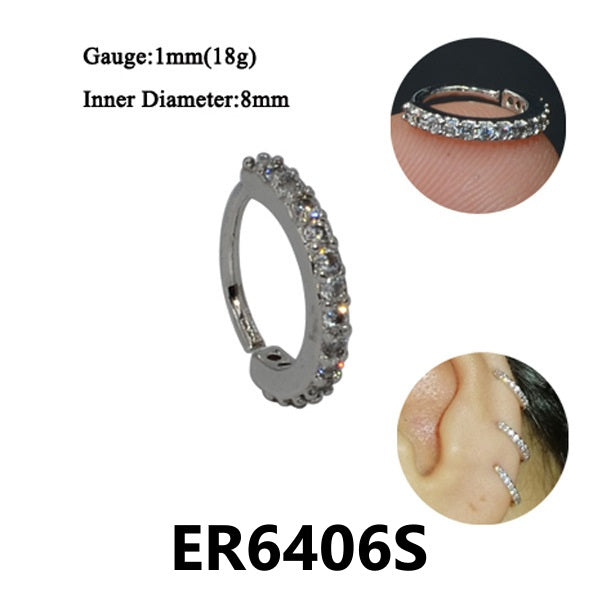 Zircon Ear Clips