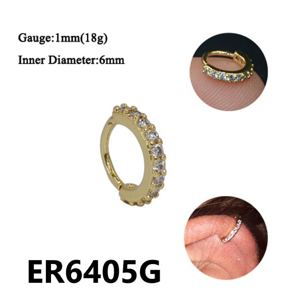 Zircon Ear Clips