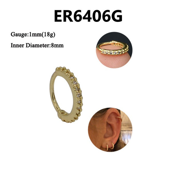 Zircon Ear Clips