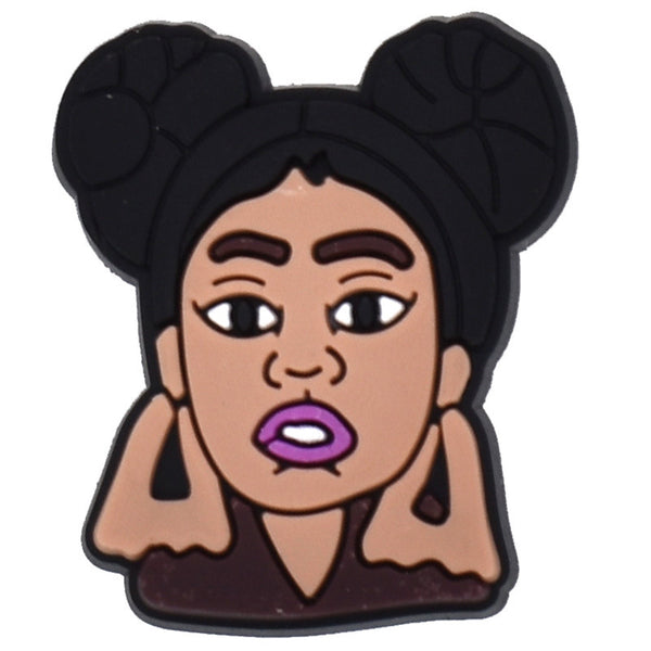 Melanin Queen Crocs Charm-02