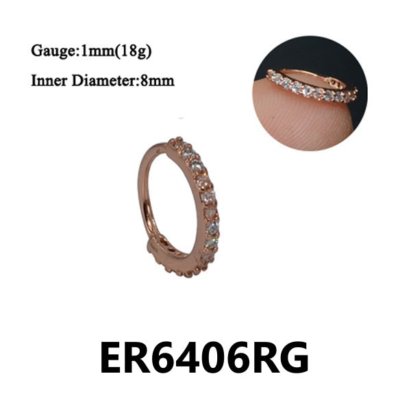 Zircon Ear Clips