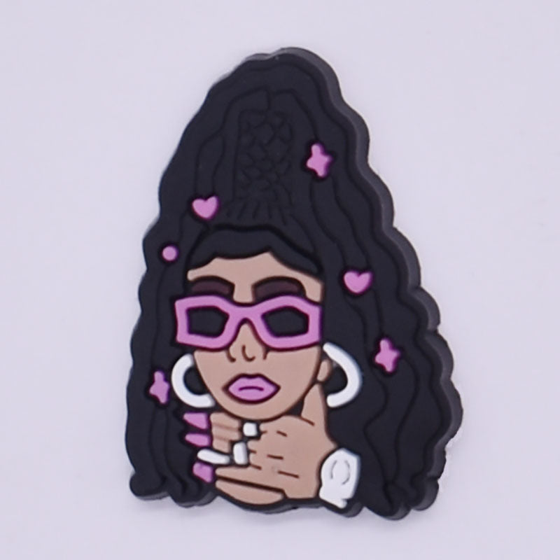 Melanin Queen Crocs Charm-02