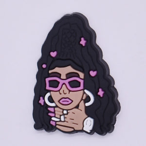 Melanin Queen Crocs Charm-02