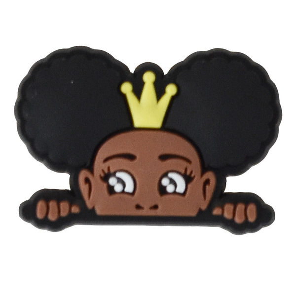 Melanin Queen Crocs Charm-03