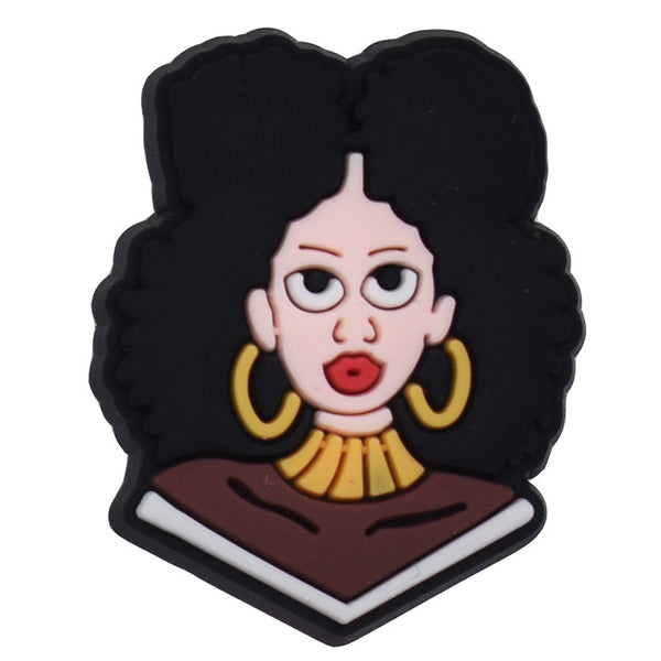 Melanin Queen Crocs Charm-03