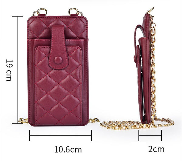 Quilted Crossbody Cell Phone Purse