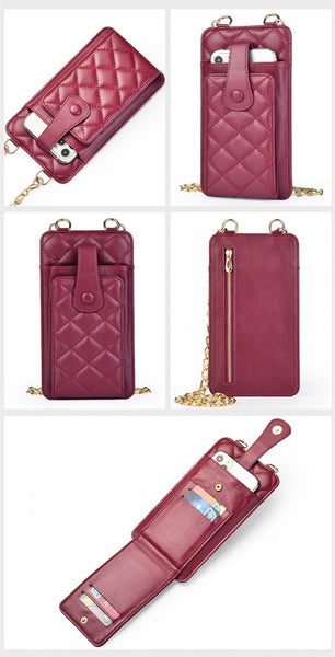 Quilted Crossbody Cell Phone Purse