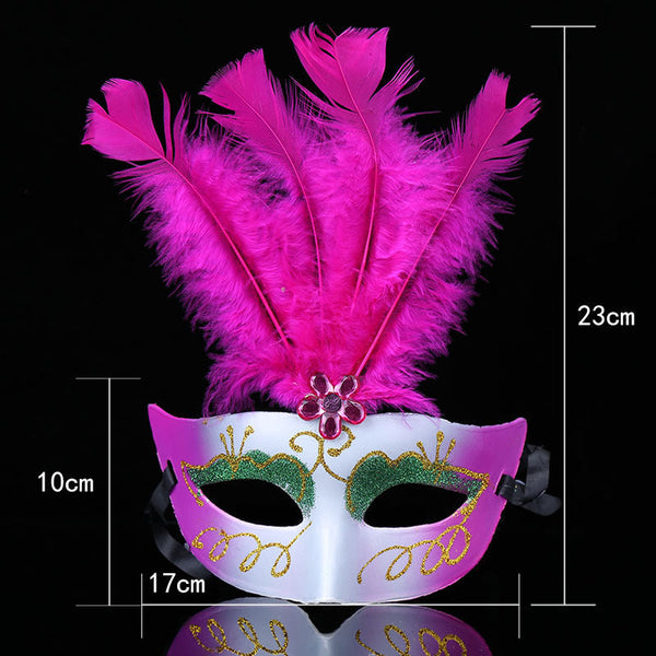 Feather White Mask