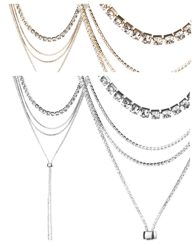 4 Strands W/Slider Necklace