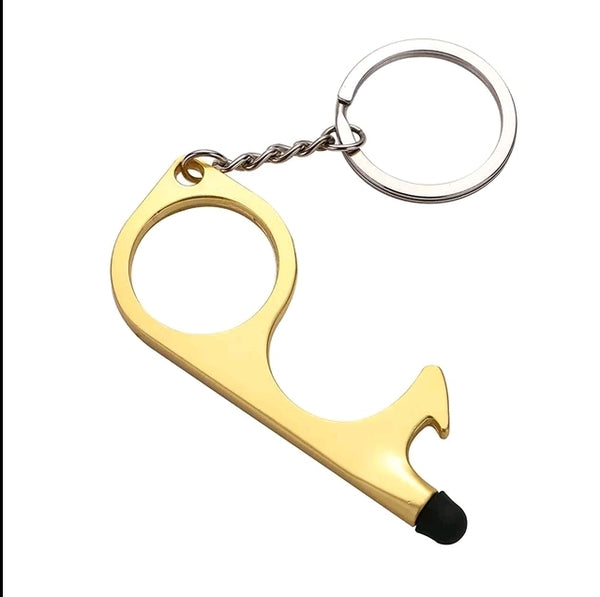 Multifunctional Hand Tool Metal Keychain