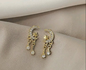 Moon Star Stud Earring