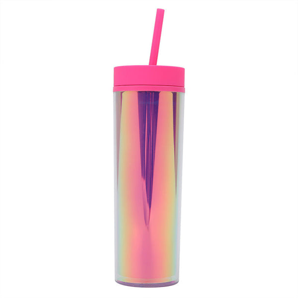 16OZ Holographic Cup with Straw