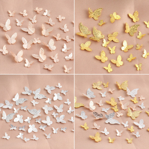 3D Metal Butterfly Nail Art Decoration
