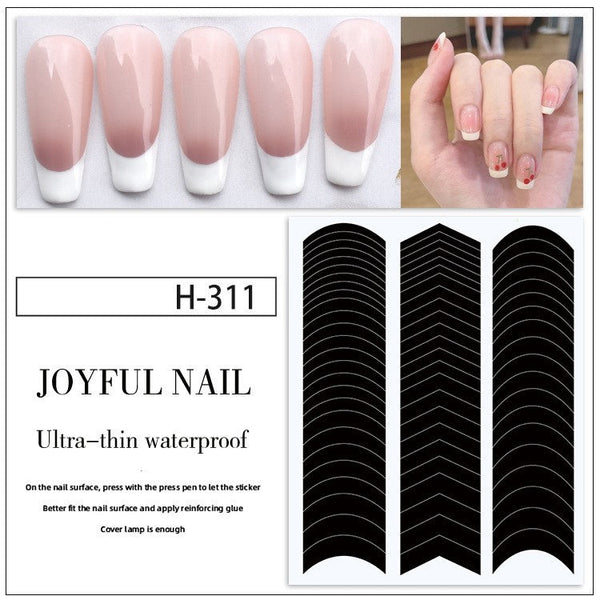 French Manicure Nail Stickers