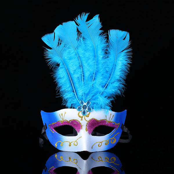 Feather White Mask