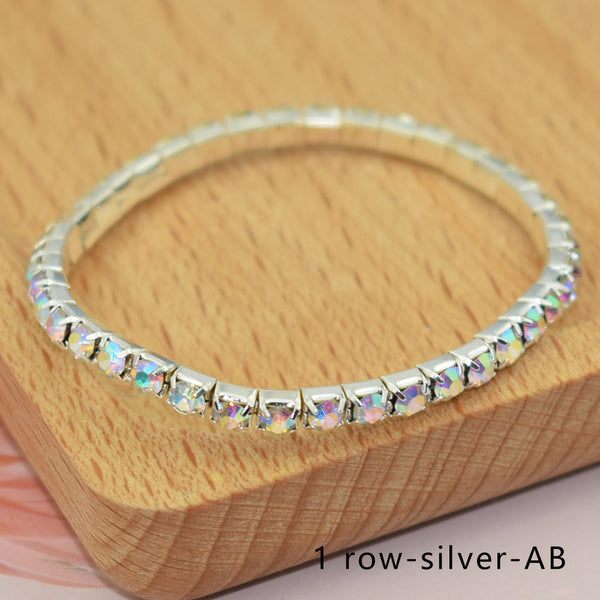 Diamante Multi-Layer Stretch Bracelet