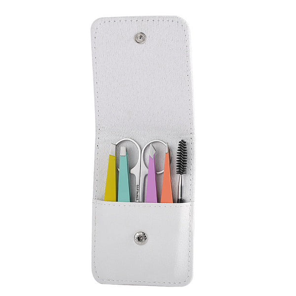 5Pcs Stainless Steel Tweezer Kit