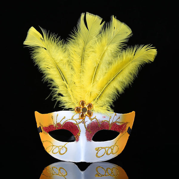 Feather White Mask