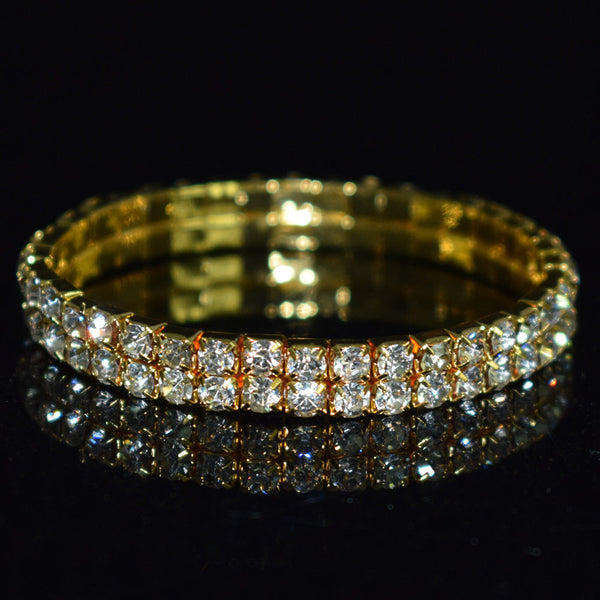 Diamante Multi-Layer Stretch Bracelet