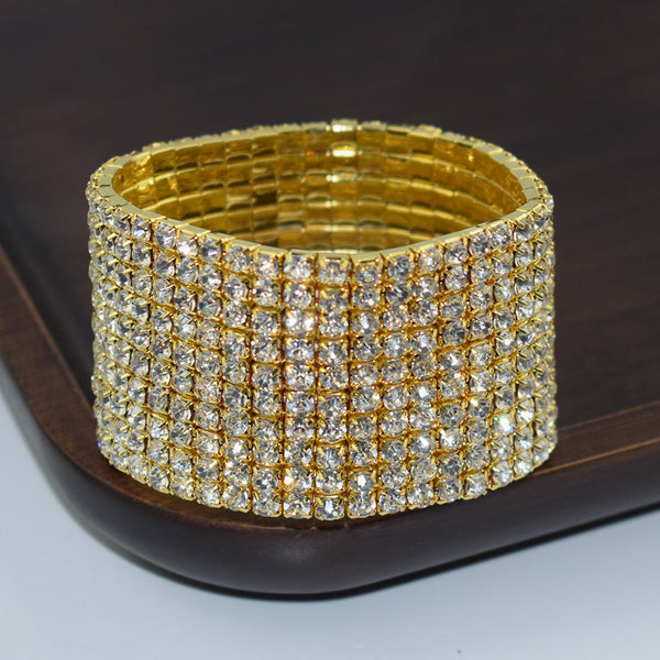 Diamante Multi-Layer Stretch Bracelet