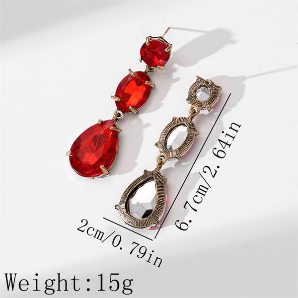 Diamond Long Drop Earrings
