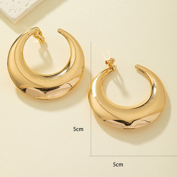 Clip On C Hoop Earrings