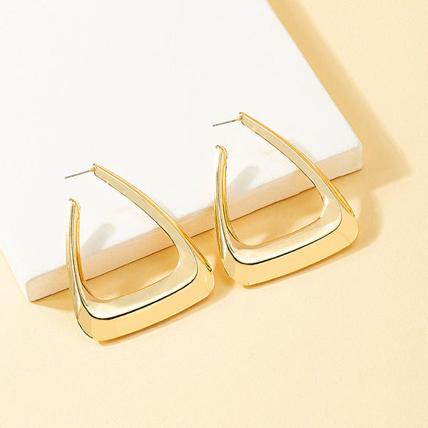 Geometric Triangle  Earrings