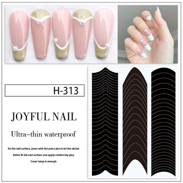 French Manicure Nail Stickers