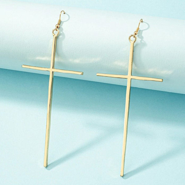 Big Cross Earrings