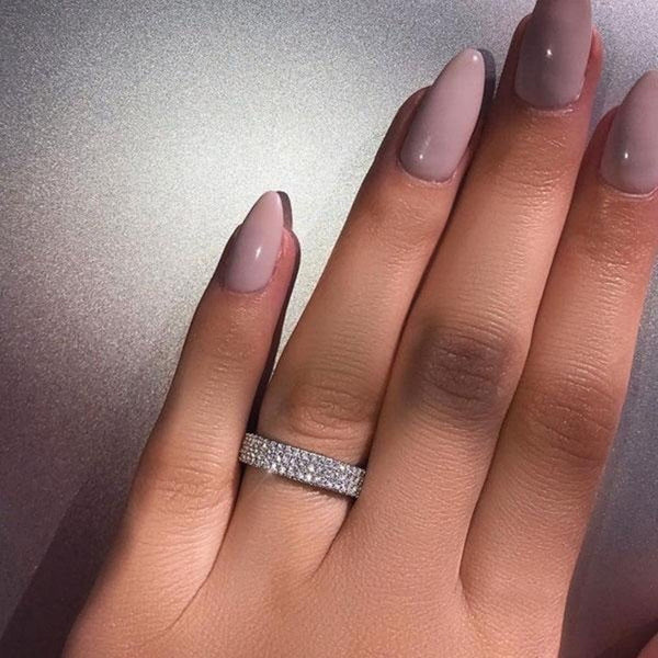 3 Row Diamante Ring